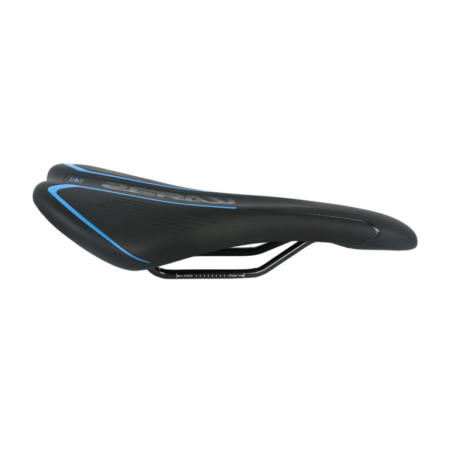 SELIM MTB PRO - LARGURA 145MM COMPRIMENTO 270MM PRETO/AZUL - ZERAY *EMBALAGEM FECHADA 30UN*