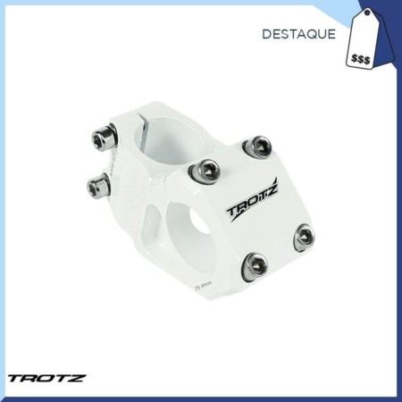 SUPORTE DE GUIDAO ALUM DH GUIDAO 25.4 GARFO 28.6 EXT. 35MM - BRANCO - TROTZ