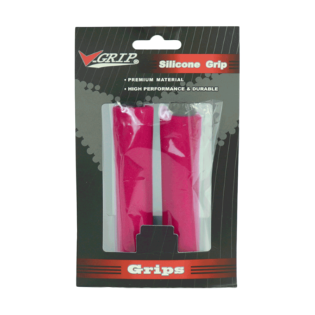 MANOPLA 130MM SILICONE C/ PLUGS - ROSA - V-GRIP