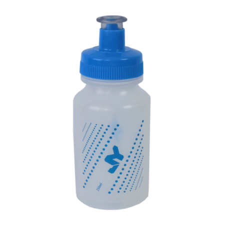 CARAMANHOLA SQUEEZE 250ML INFANTIL - TRANSPARENTE/AZUL - JY  *EMBALAGEM FECHADA 30UN.*