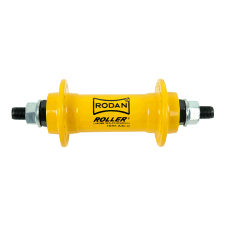 CUBO DIANTEIRO ALUMINIO AMARELO PINTADO C/ROLAMENTO-RODAN