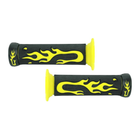 MANOPLA FIRE MTB PRETA/AMARELA 128MM CWG20588B - V-GRIP *EMBALAGEM FECHADA 100PR*