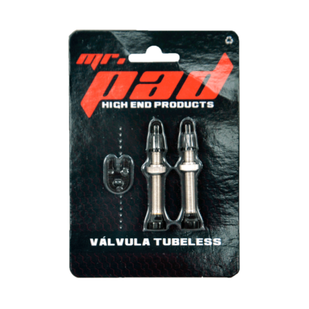 VALVULA TUBELESS F/V 40MM EM COBRE (BLISTER C/ 2   PECAS) - MR PAD