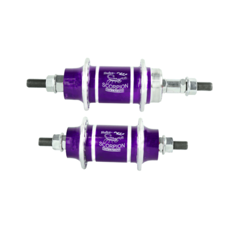 CUBO ALUM DIANT/TRAS 36F C/ ROLAMENTO VIOLETA SCORPION