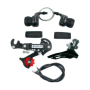 KIT CAMBIO MTB 21V ALAVANCA GRIP SHIFT + CAMBIO DIANT. PUXA POR CIMA + CAMBIO TRAS INDEX - EVOLO *EMBALAGEM FECHADA 25JG*