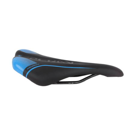 SELIM MTB PRO - LARGURA 150MM COMPRIMENTO 275MM PRETO/AZUL - ZERAY *EMBALAGEM FECHADA 30UN*